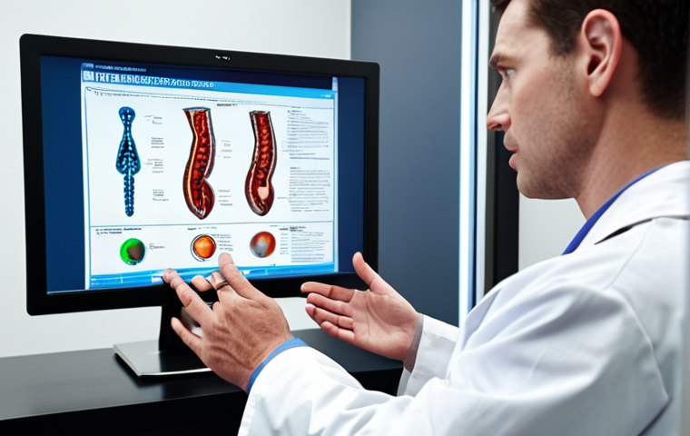 DNA analysis revealing personalized medicine insights, showcasing a doctor explaining genetic results to a patient in a modern clinic setting.